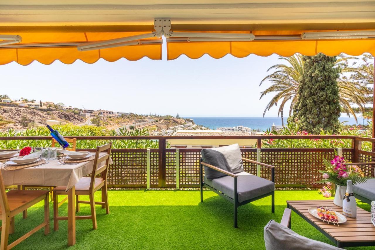 Increible Terraza Con Vistas Al Mar En San Agustinアパートメント エクステリア 写真