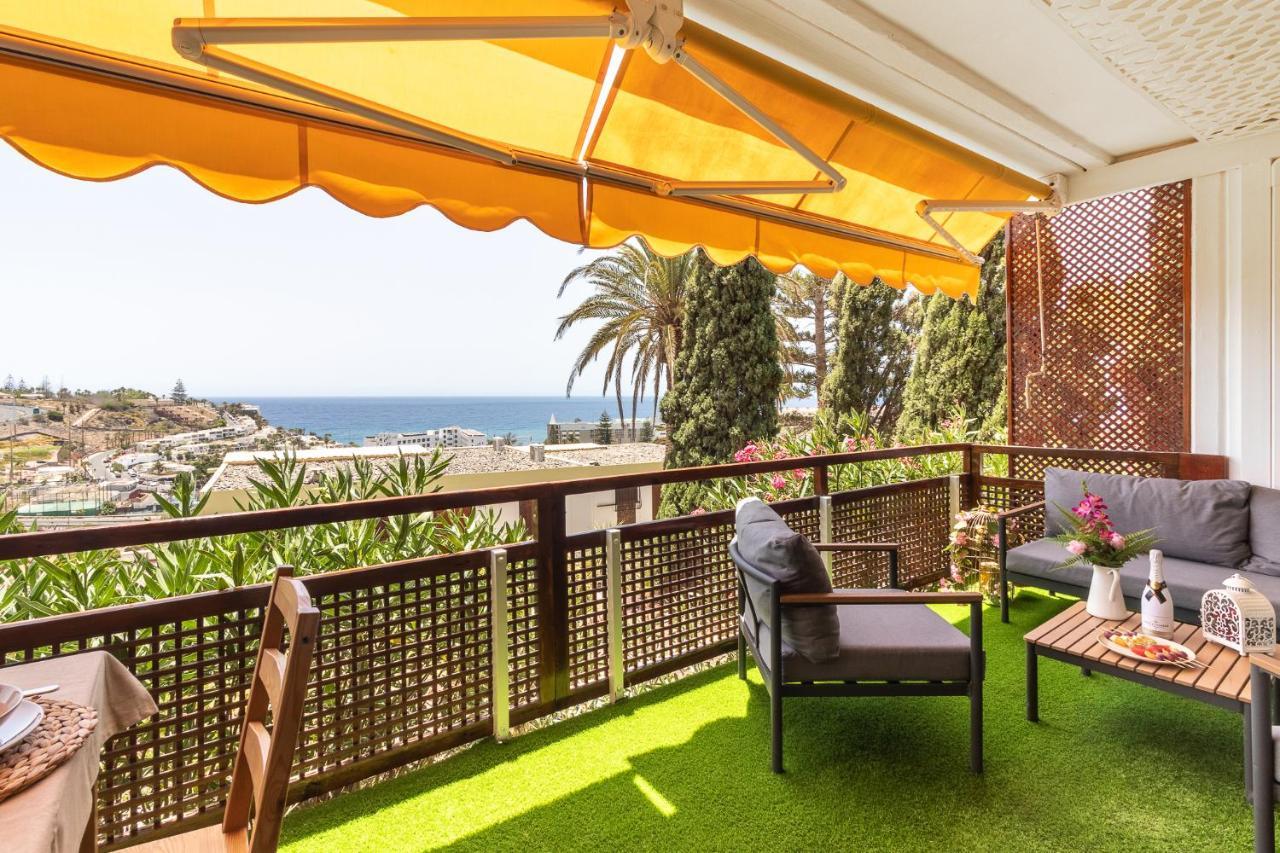 Increible Terraza Con Vistas Al Mar En San Agustinアパートメント エクステリア 写真